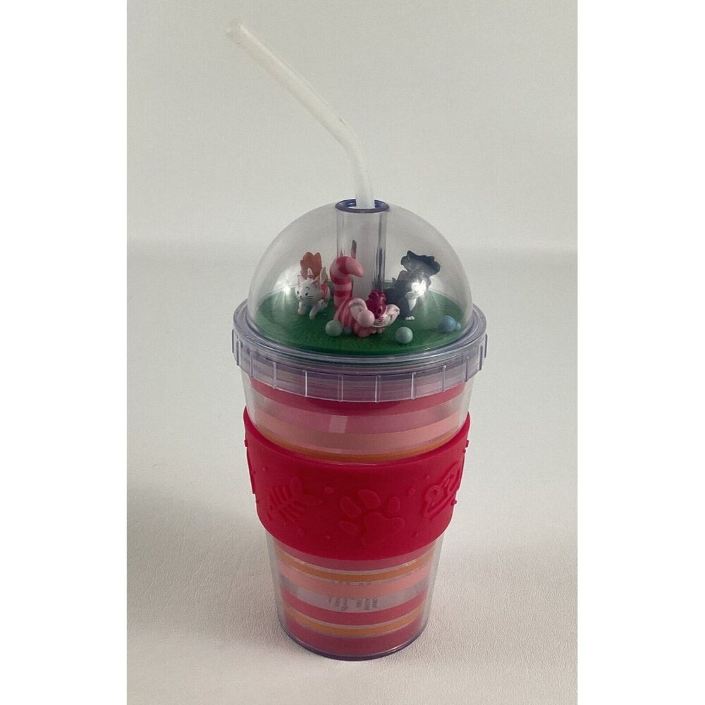 Disney Parks Dome Tumbler Cat Cup Cheshire Marie Figaro Dinah Mochi Oliver NEW